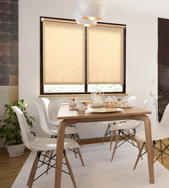 Изображение товара Рулонная штора Delfa Сантайм Жаккард Веда СРШ-03Д 839 (180x170, кофе)