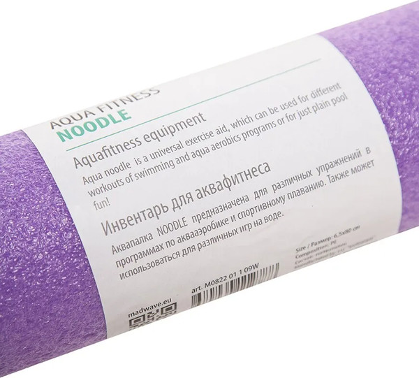 Изображение товара Нудл для аквааэробики Mad Wave Noodle 65x160 (фиолетовый)