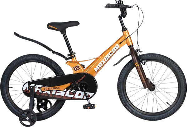 Изображение товара Детский велосипед Maxiscoo Space Стандарт 18 2025 / MSC-S1844 (оранжевый топаз, разобранный, в коробке)
