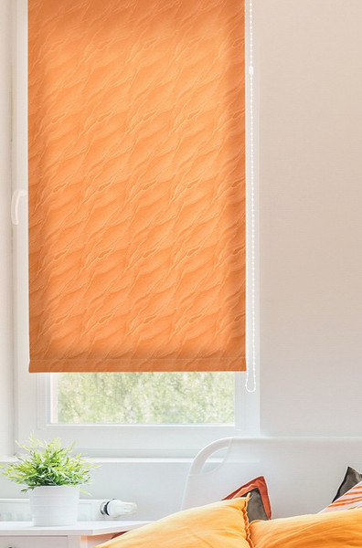Изображение товара Рулонная штора Delfa Сантайм Жаккард Веда СРШ-03Д 844 (180x170, терракотта)