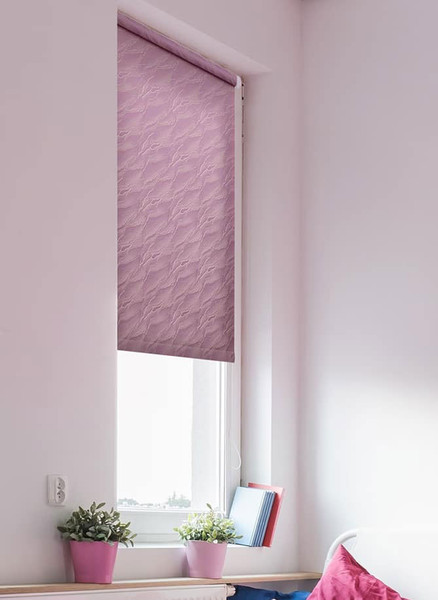 Изображение товара Рулонная штора Delfa Сантайм Жаккард Веда СРШ-03Д 879 (120x170, фиолетовый)