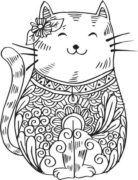 Изображение товара Раскраска-антистресс АСТ Большие пушистые кошки. Раскраски антистресс (9785171540333 Андерсен М.)