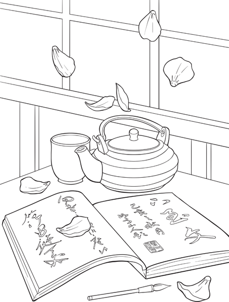 Изображение товара Раскраска-антистресс АСТ Ваби-саби: цени красоту в простоте