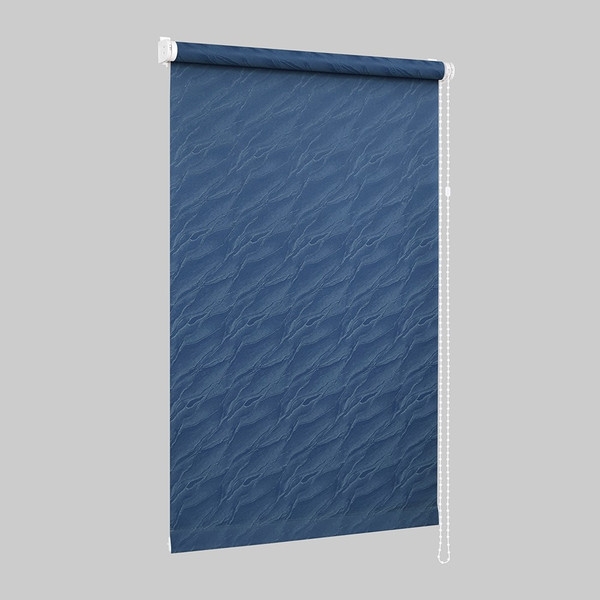 Изображение товара Рулонная штора Delfa Сантайм Жаккард Веда СРШ-03Д 890 (120x170, синий)