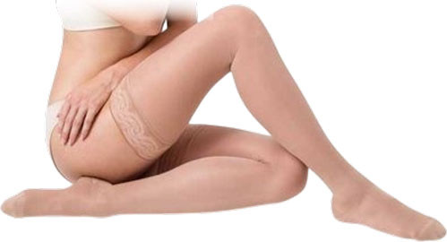 Изображение товара Чулки компрессионные Aries Avicenum 360 с кружевом и закрытым носком / 8001 (M, normal)