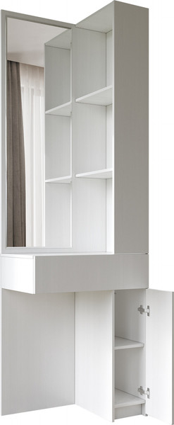 Изображение товара Угловое окончание для шкафа Евва Лайн 02L ЛН-TU.450.02L (бодега белый)