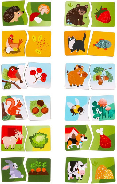 Изображение товара Развивающая игра Mapacha Кто что ест? / 962218