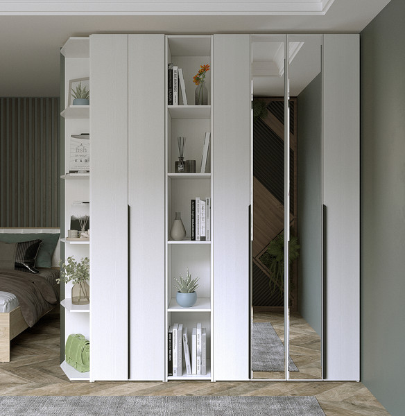 Изображение товара Стеллаж Евва Лайн 01 ЛН-TP.560.01 (бодега белый)