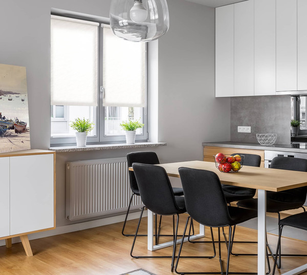 Изображение товара Рулонная штора Delfa Сантайм Жаккард Веда СРШ-03Д 8318 (150x170, белый)