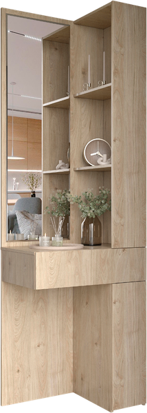 Изображение товара Угловое окончание для шкафа Евва Лайн 02L ЛН-TU.450.02L (гикори кингстон)