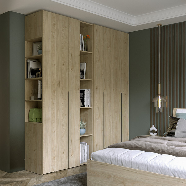 Изображение товара Стеллаж Евва Лайн 01 ЛН-TP.560.01 (гикори кингстон)