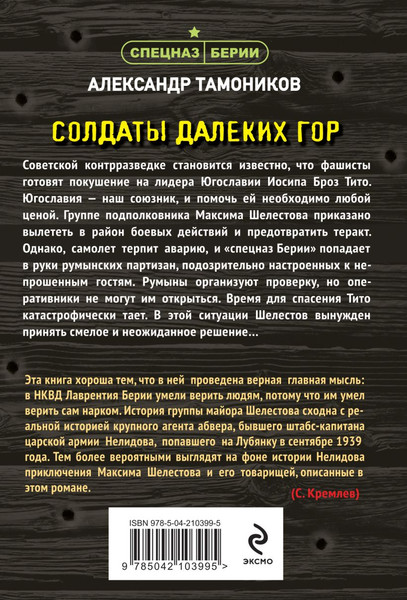 Изображение товара Книга Эксмо Солдаты далеких гор, мягкая обложка (Тамоников Александр)