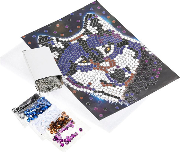 Изображение товара Набор для творчества MultiArt Волк / SEQPIC-WOLF-110705