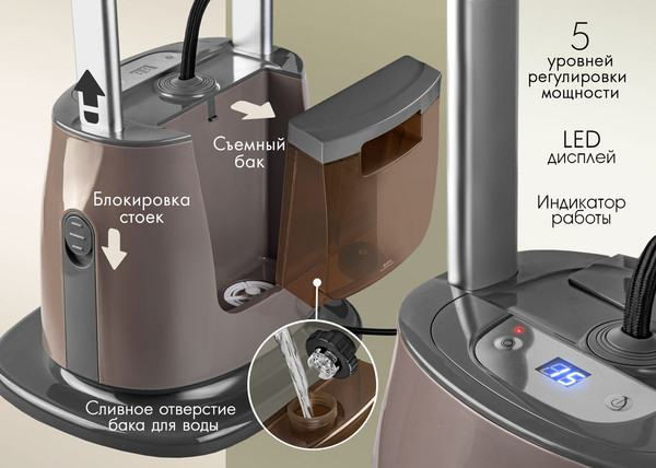 Изображение товара Отпариватель VLK Rimmini 8700 (коричневый)