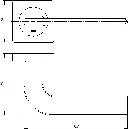 Изображение товара Ручка дверная Ajax furniture Spline K.JK51 SN/CP-3 / 44333 (матовый никель/хром)