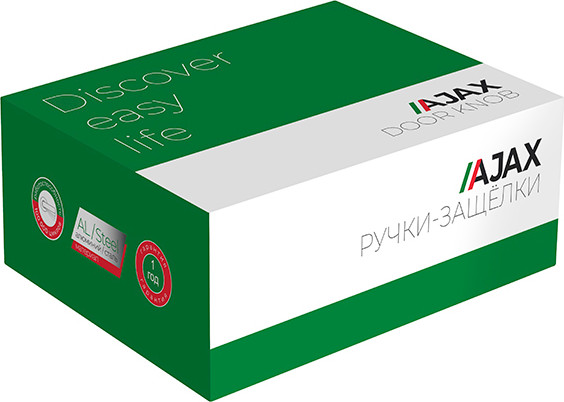 Изображение товара Ручка дверная Ajax furniture DK610 SN-BK 6010 SN-B (матовый никель)