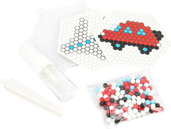 Изображение товара Развивающая игра MultiArt Аквамозаика 200 бусин Самолет и машина / AB-120537