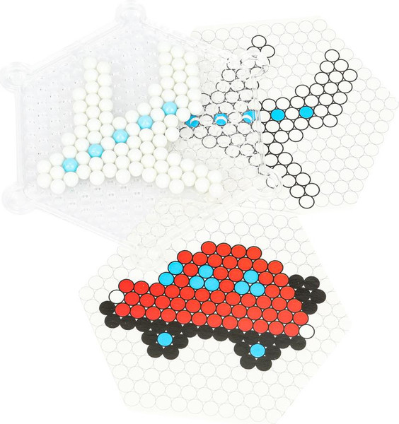 Изображение товара Развивающая игра MultiArt Аквамозаика 200 бусин Самолет и машина / AB-120537