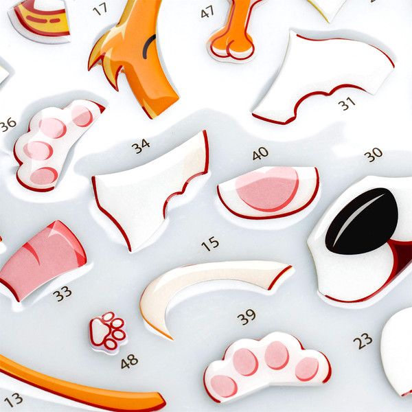 Изображение товара Набор для творчества Три совы Аппликация наклейками. Корги / АПно_65000