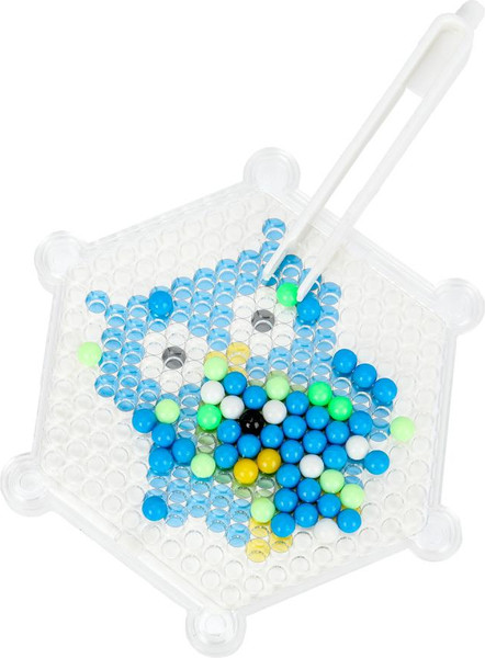 Изображение товара Развивающая игра MultiArt Аквамозаика 100 бусин сова / AB-100OWL