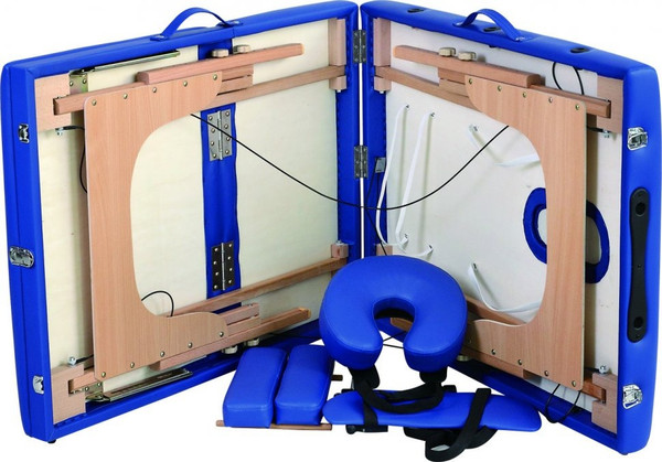 Изображение товара Массажный стол Элеганс МД - 321А (синий)