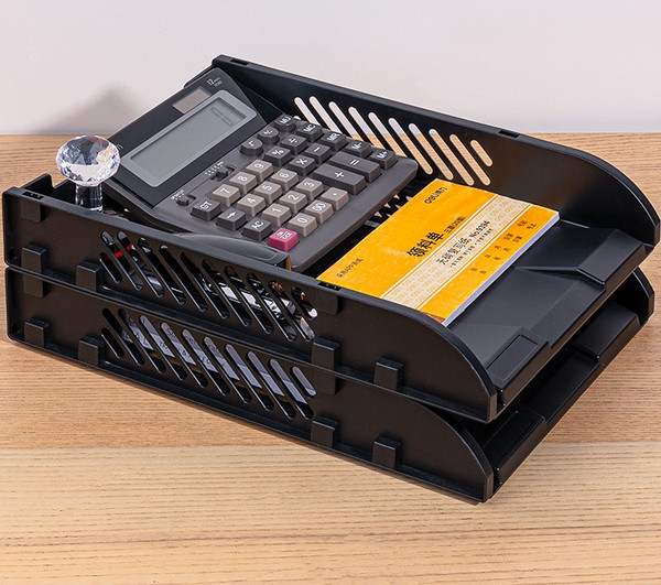 Изображение товара Лоток для бумаг Deli 9212 (черный)