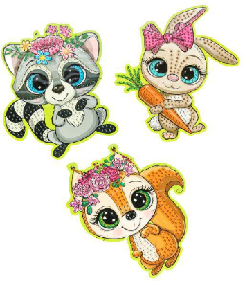 Изображение товара Набор алмазной вышивки MultiArt Большие глаза / AMF-113897