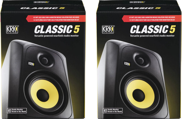 Изображение товара Комплект студийных мониторов KRK Classic 5 Studio Monitor Pack