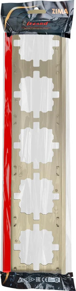 Изображение товара Рамка для выключателей и розеток Lezard Zima 704-3600-150 (золото)