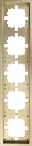 Изображение товара Рамка для выключателей и розеток Lezard Zima 704-3600-150 (золото)