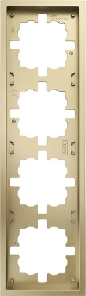 Изображение товара Рамка для выключателей и розеток Lezard Zima 704-3600-149 (золото)