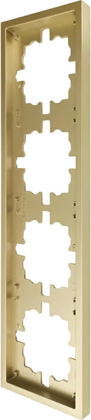 Изображение товара Рамка для выключателей и розеток Lezard Zima 704-3600-149 (золото)