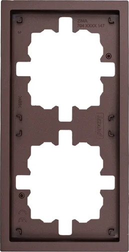 Изображение товара Рамка для выключателей и розеток Lezard Zima 704-7300-147 (шоколад)