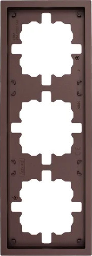 Изображение товара Рамка для выключателей и розеток Lezard Zima 704-7300-148 (шоколад)