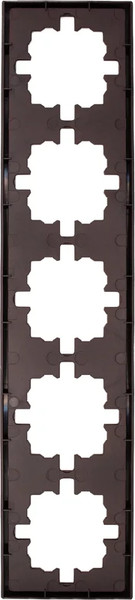 Изображение товара Рамка для выключателей и розеток Lezard Zima 704-7300-150 (шоколад)