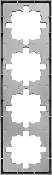 Изображение товара Рамка для выключателей и розеток Lezard Zima 704-7400-149 (серый матовый)