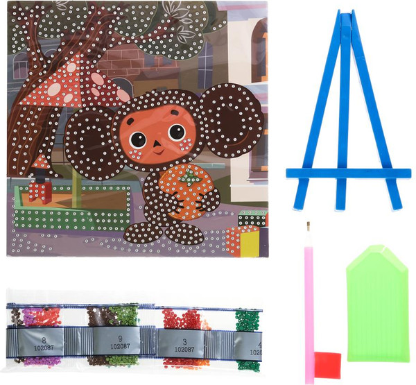 Изображение товара Набор алмазной вышивки MultiArt Чебурашка / AM20X20-102087