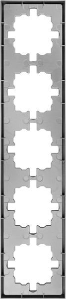 Изображение товара Рамка для выключателей и розеток Lezard Zima 704-7400-150 (серый матовый)