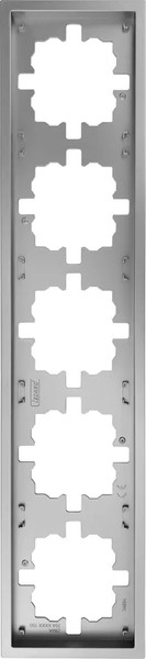 Изображение товара Рамка для выключателей и розеток Lezard Zima 704-7400-150 (серый матовый)