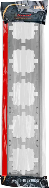Изображение товара Рамка для выключателей и розеток Lezard Zima 704-7400-150 (серый матовый)