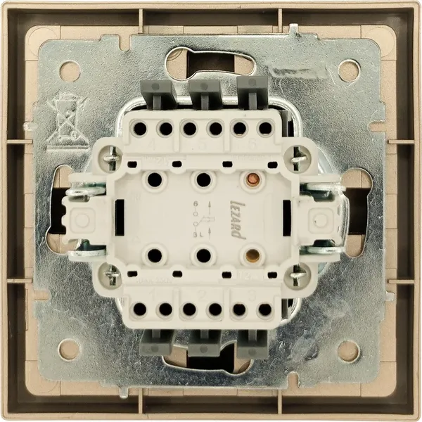 Изображение товара Кнопка звонка Lezard Zima 704-3688-103QC (золото)