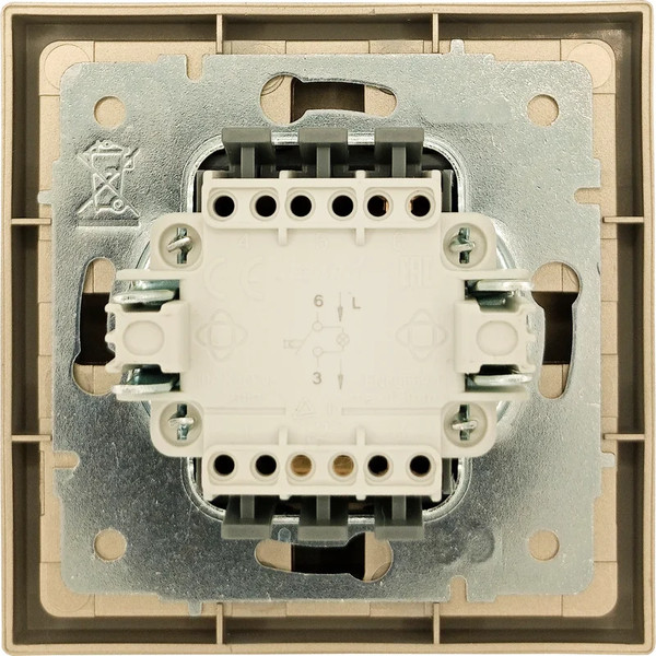 Изображение товара Кнопка звонка Lezard Zima 704-3688-108QC (золото)