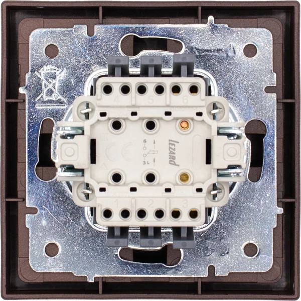 Изображение товара Кнопка звонка Lezard Zima 704-7388-103QC (шоколад)