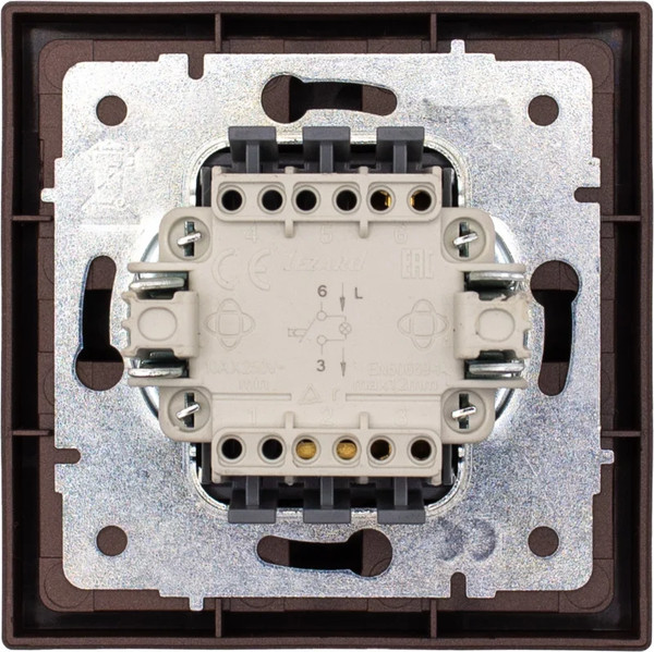 Изображение товара Кнопка звонка Lezard Zima 704-7388-108QC (шоколад)