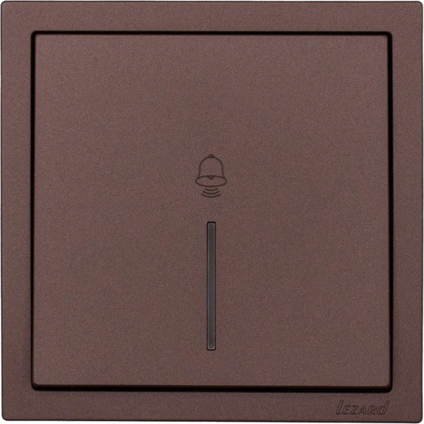 Изображение товара Кнопка звонка Lezard Zima 704-7388-108QC (шоколад)