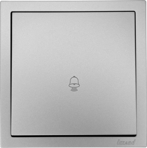 Изображение товара Кнопка звонка Lezard Zima 704-7488-103QC (серый матовый)