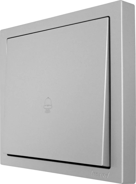 Изображение товара Кнопка звонка Lezard Zima 704-7488-103QC (серый матовый)