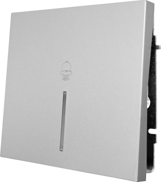 Изображение товара Кнопка звонка Lezard Zima 704-7488-108QC (серый матовый)