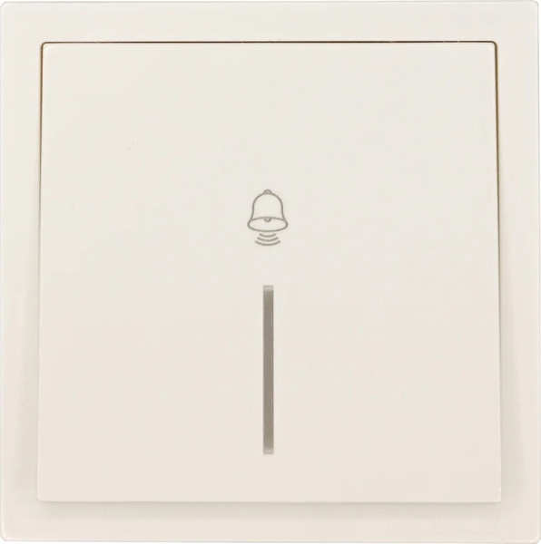 Изображение товара Кнопка звонка Lezard Zima 704-9088-108QC (слоновая кость)