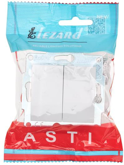 Изображение товара Выключатель Lezard Asti 7081-0288-101 (белый)